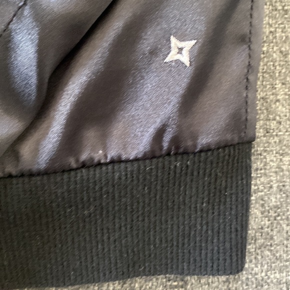 Nikita | Black Satin Bomber Jacket. Size Large (fits Medium). Zipper. - Picture 3 of 12